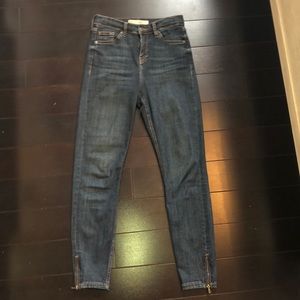Topshop Moto Jamie skinny jeans with zippers